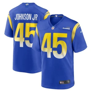 Neal johnson jr los angeles rams nike game jersey Royal