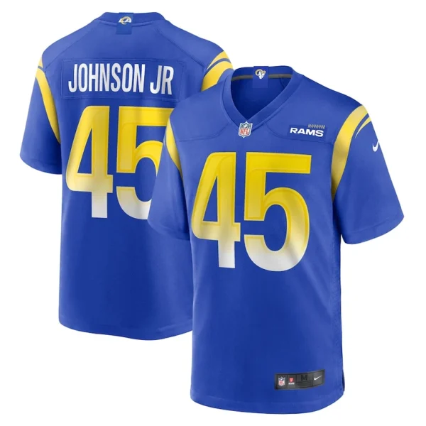 Neal johnson jr los angeles rams nike game jersey Royal
