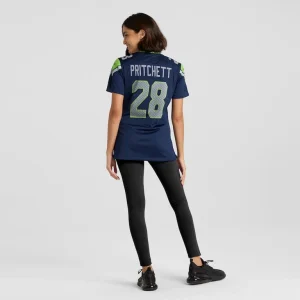 Nehemiah pritchett seattle seahawks nike womens game jersey College navy 2XL