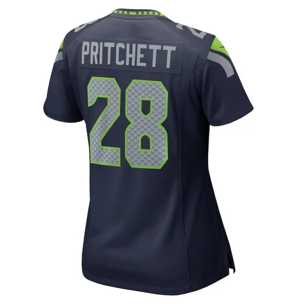 Nehemiah pritchett seattle seahawks nike womens game jersey College navy L