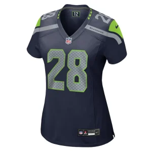 Nehemiah pritchett seattle seahawks nike womens game jersey College navy M