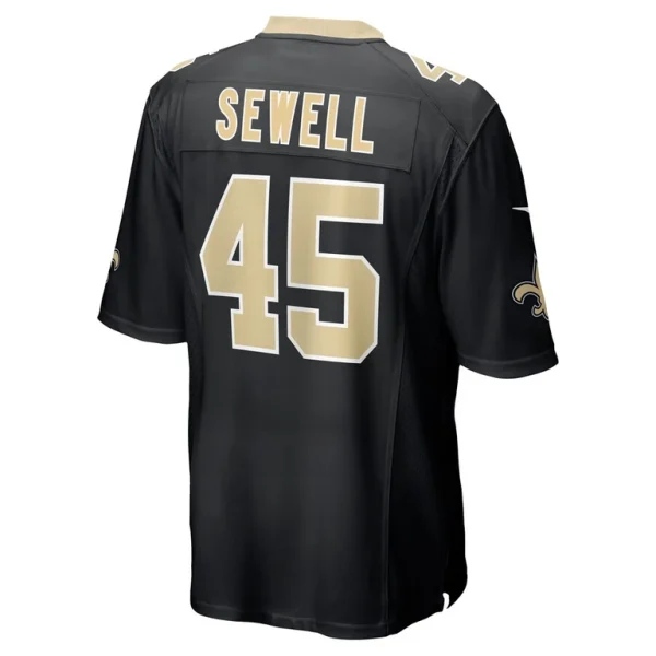 Nephi sewell new orleans saints nike game player jersey Black L