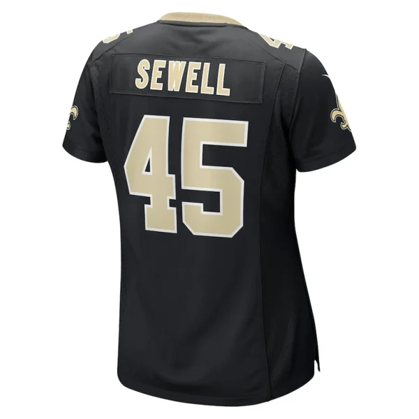 Nephi sewell new orleans saints nike womens game player jersey Black L