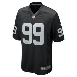 Nesta jade silvera las vegas raiders nike team game jersey Black M