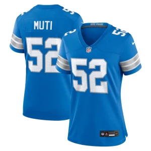 Netane muti detroit lions nike womens game jersey Blue