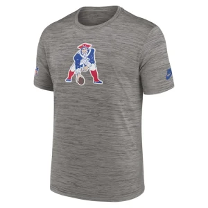 New england patriots nike 2023 sideline alternate logo performance t shirt Heather charcoal M