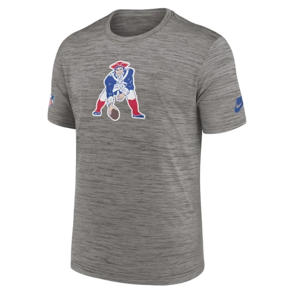 New england patriots nike 2023 sideline alternate logo performance t shirt Heather charcoal M