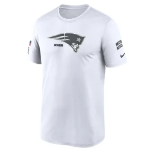 New england patriots nike 2024 salute to service legend performance t shirt White M