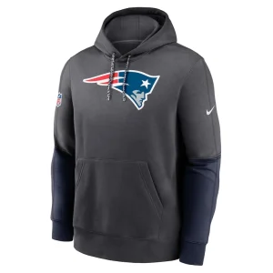 New england patriots nike 2024 sideline club pullover hoodie anthracite Multi M