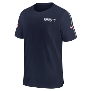 New england patriots nike 2024 sideline coach uv performance t shirt Navy M