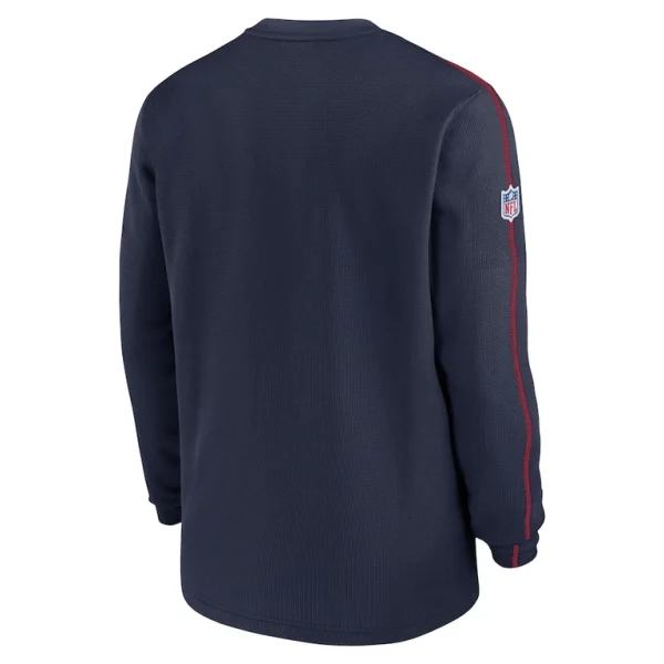 New england patriots nike 2024 sideline coaches long sleeve top Navy L