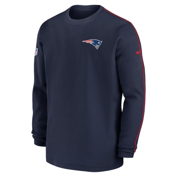 New england patriots nike 2024 sideline coaches long sleeve top Navy M