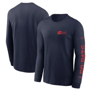 New england patriots nike all out long sleeve t shirt Navy