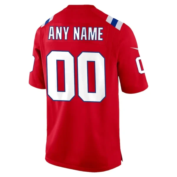 New england patriots nike alternate custom jersey Red L