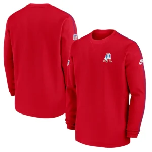 New england patriots nike alternate logo coach long sleeve top Red