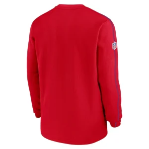 New england patriots nike alternate logo coach long sleeve top Red L