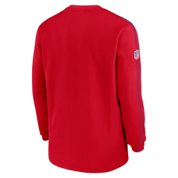 New england patriots nike alternate logo coach long sleeve top Red L