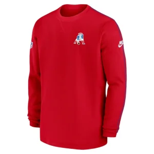 New england patriots nike alternate logo coach long sleeve top Red M