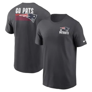 New england patriots nike blitz essential t shirt anthracite Multi
