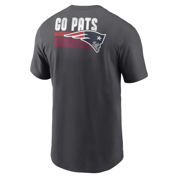 New england patriots nike blitz essential t shirt anthracite Multi L