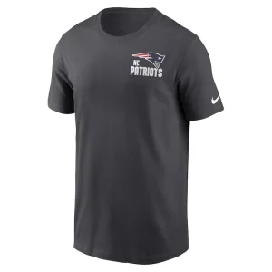 New england patriots nike blitz essential t shirt anthracite Multi M