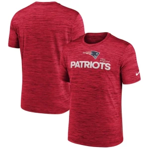 New england patriots nike blitz velocity modern performance t shirt Red