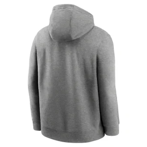 New england patriots nike club fleece pullover hoodie Heather charcoal L
