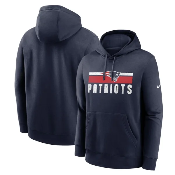 New england patriots nike club fleece pullover hoodie Navy