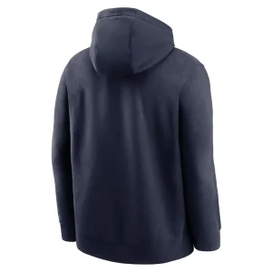 New england patriots nike club fleece pullover hoodie Navy L