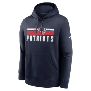 New england patriots nike club fleece pullover hoodie Navy M