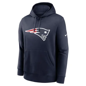 New england patriots nike club logo pullover hoodie Navy M