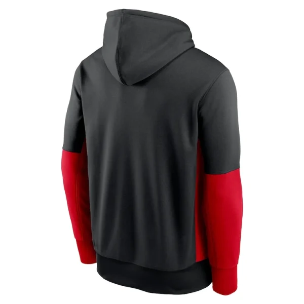 New england patriots nike color block fleece performance pullover hoodie Black L