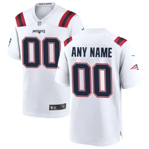 New england patriots nike custom game jersey White