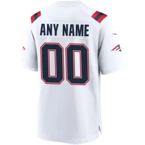 New england patriots nike custom game jersey White L