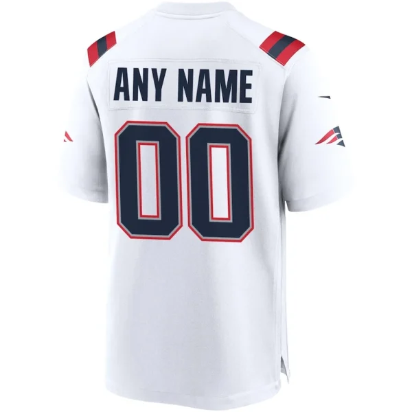 New england patriots nike custom game jersey White L