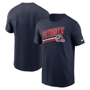 New england patriots nike essential blitz lockup t shirt Navy