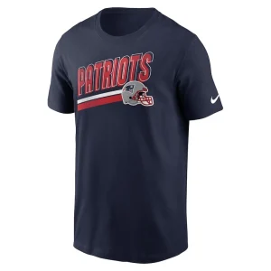 New england patriots nike essential blitz lockup t shirt Navy M