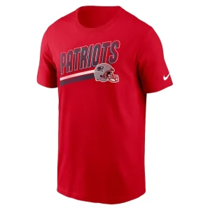 New england patriots nike essential blitz lockup t shirt Red M