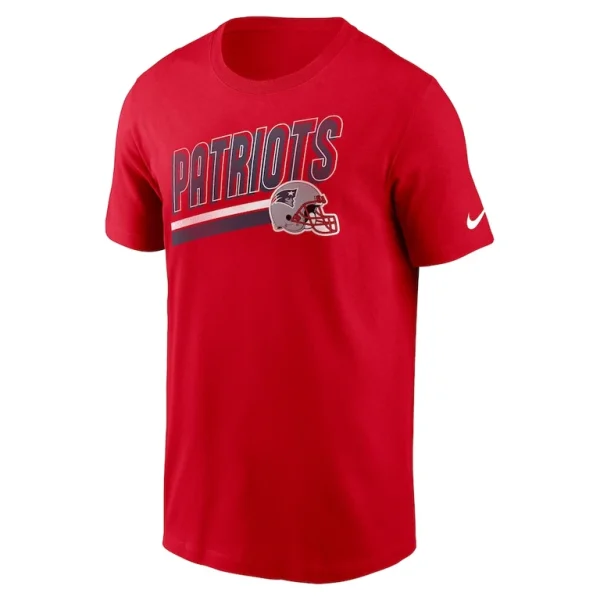 New england patriots nike essential blitz lockup t shirt Red M