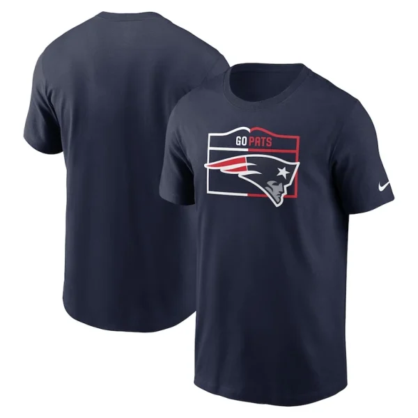New england patriots nike essential local phrase t shirt Navy
