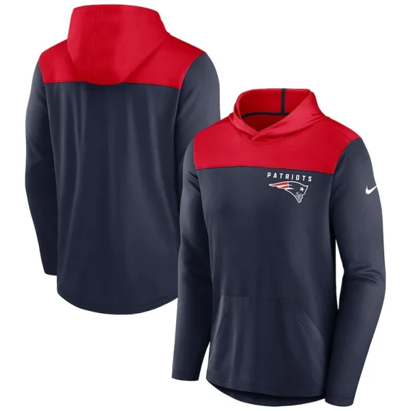 New england patriots nike fan gear pullover hoodie Navy