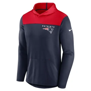 New england patriots nike fan gear pullover hoodie Navy M