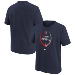 New england patriots nike girls preschool icon t shirt Navy