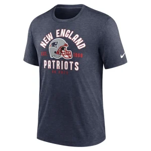 New england patriots nike helmet tri blend t shirt Heather navy M