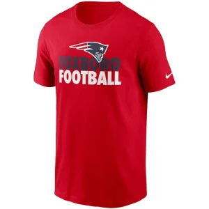New england patriots nike hometown collection foxboro t shirt Red M