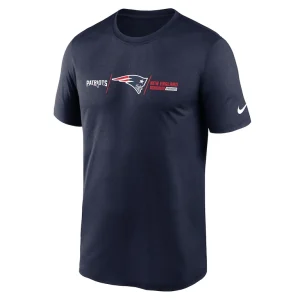 New england patriots nike horizontal lockup legend t shirt Navy M