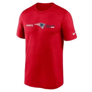 New england patriots nike horizontal lockup legend t shirt Red M
