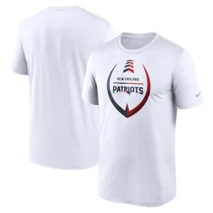 New england patriots nike icon legend performance t shirt White
