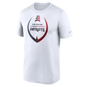 New england patriots nike icon legend performance t shirt White M