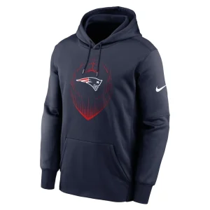New england patriots nike icon performance pullover hoodie Navy M